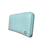 Bvlgari Blue Leather Long Zippy Wallet