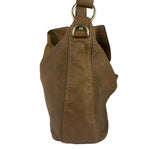 Gucci Tan Brown Leather Wave Hobo Bag