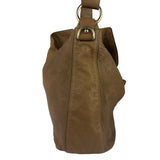Gucci Tan Brown Leather Wave Hobo Bag