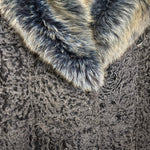 Vintage Navy Blue Persian Lamb Fur Long Coat