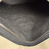 Saint Laurent Beige/Black Rive Gauche Canvas Tote Bag