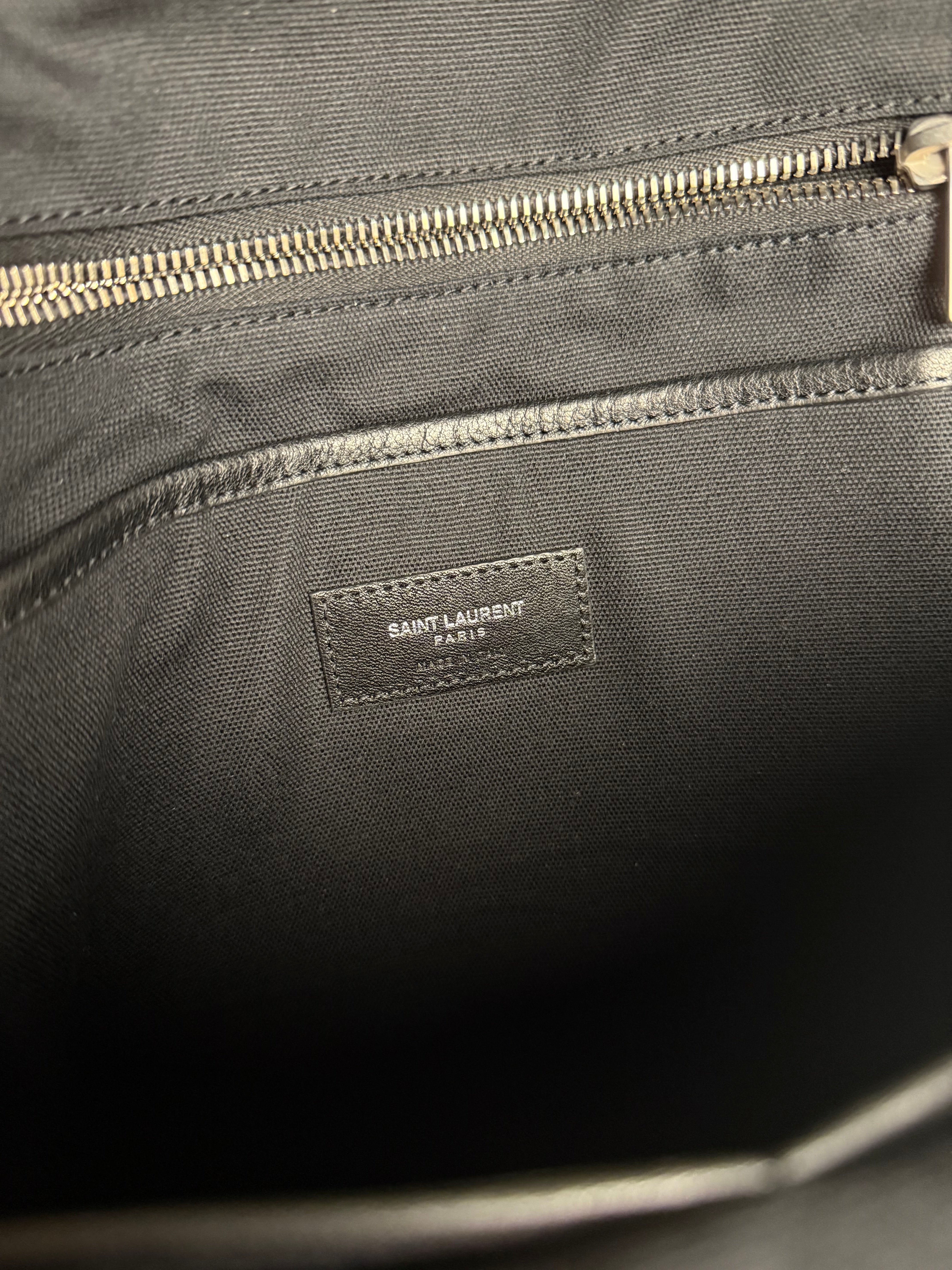 Saint Laurent Mini Canvas Rive Gauche City Backpack