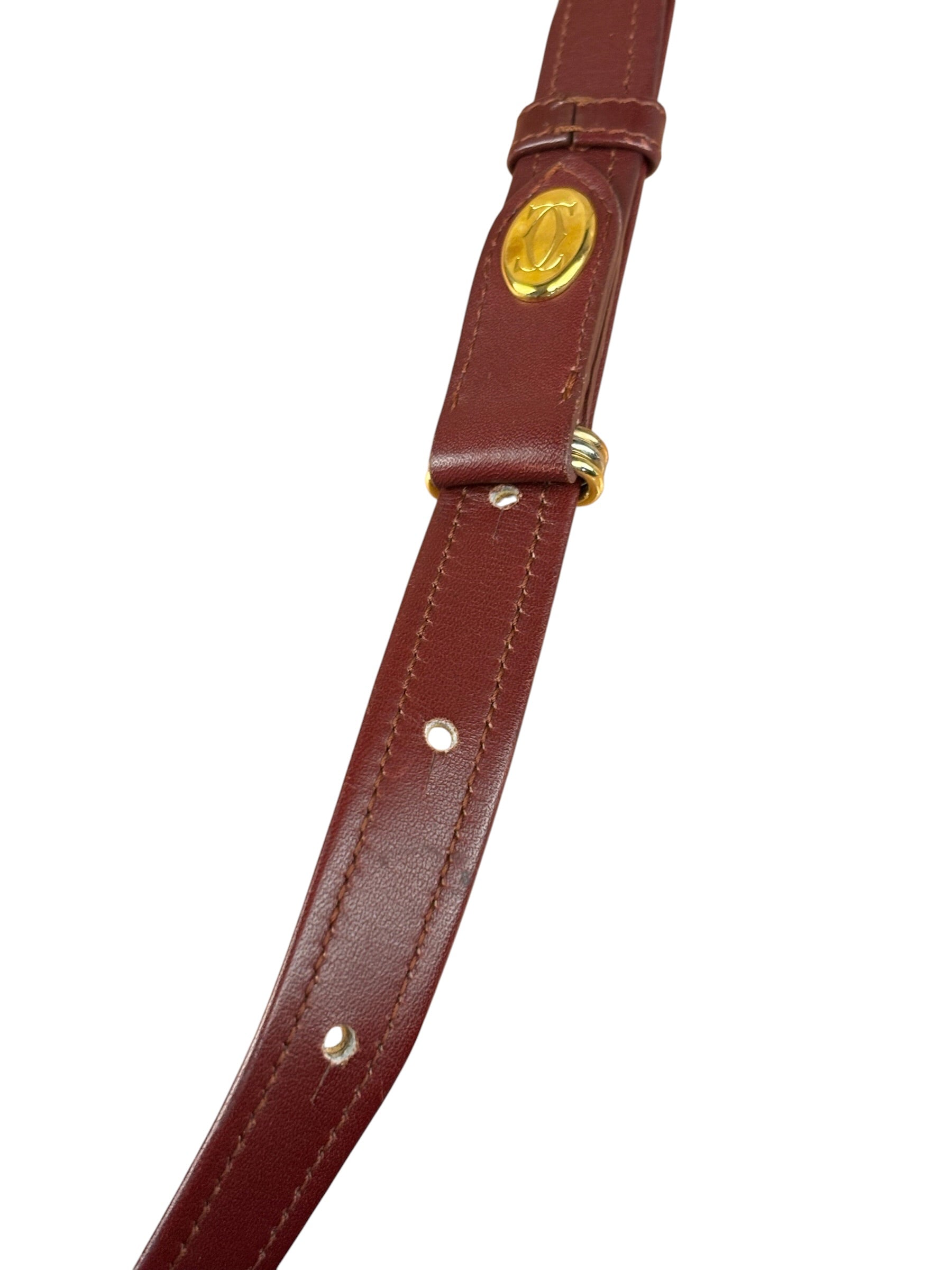 Cartier Vintage Leather Crossbody Camera Bag