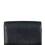 Burberry Black Leather Pebbled Folding Coin/Card Holder