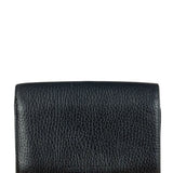 Burberry Black Leather Pebbled Folding Coin/Card Holder