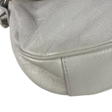 Balenciaga White Lambskin Le Cagole Shoulder Bag