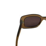 Gucci Translucent Grey Rectangular-Framed Sunglasses