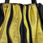 Prada Bicolor Leather Nappa Waves Tote Bag