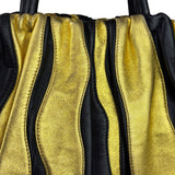 Prada Bicolor Leather Nappa Waves Tote Bag