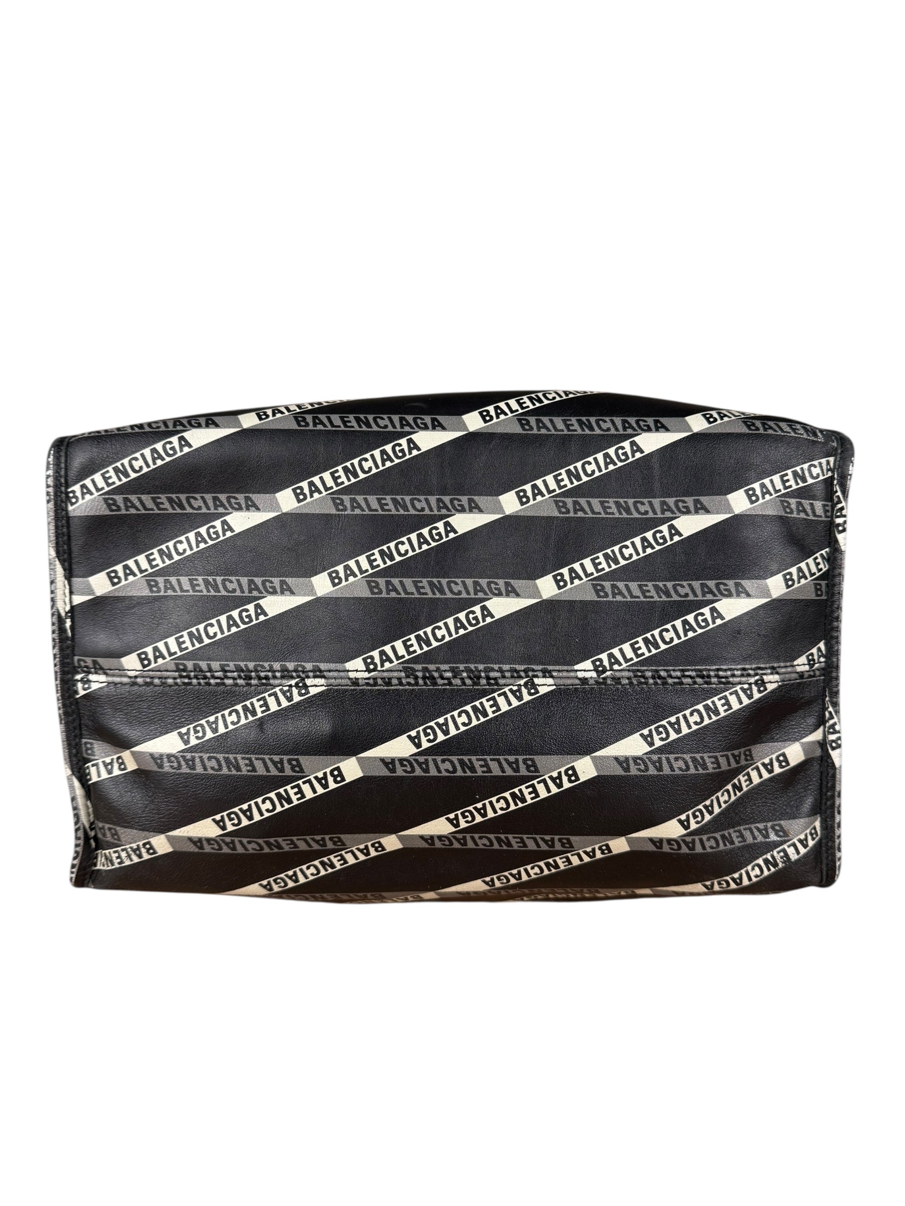 Balenciaga Diamond logo Print Shoulder Tote