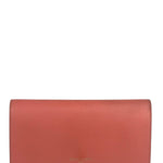Balenciaga Salmon Pink Leather Essential Money Flap Wallet