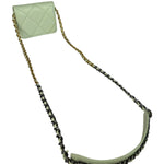 Chanel Green Quilted Leather 19 Flap Chain Card Holder 2021