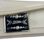 Jean Paul Gautier White Patent Leather Clutch Wallet