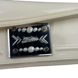 Jean Paul Gautier White Patent Leather Clutch Wallet