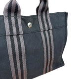 Hermes Black Fourre Tout Canvas Tote