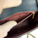 Chanel Quilted Mini Two-Tone Blue Day Flap Bag 2017