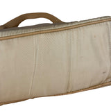Prada Vintage Beige Nylon/Leather Logo Handbag