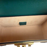 Gucci Green Padlock Bamboo Handle Handbag