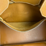 Hermes Birkin 35 Gold Brown Togo Leather Handbag 2001