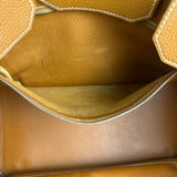 Hermes Birkin 35 Gold Brown Togo Leather Handbag 2001