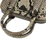 Prada Beige Python Mini Dome Two-Way Bag