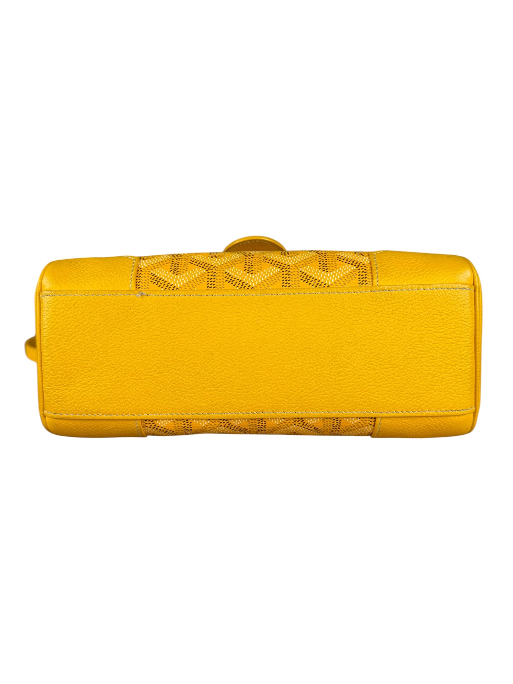 Goyard Mini Goyardine Soft Saigon Top Handle Bag Yellow