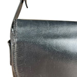 Dior Black Leather Vintage Flap Shoulder Bag