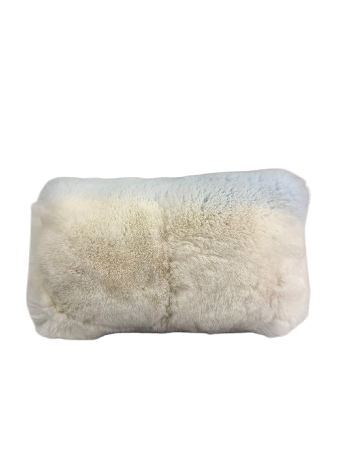 Miu Miu Blue Gradient Fur Crystal Flap Bag