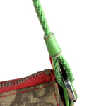 Christian Dior Vintage Monogram Rasta Trotter Messenger Bag
