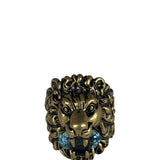 Gucci Crystal Lion Head Ring