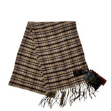 MCM Plaid Wool Scarf