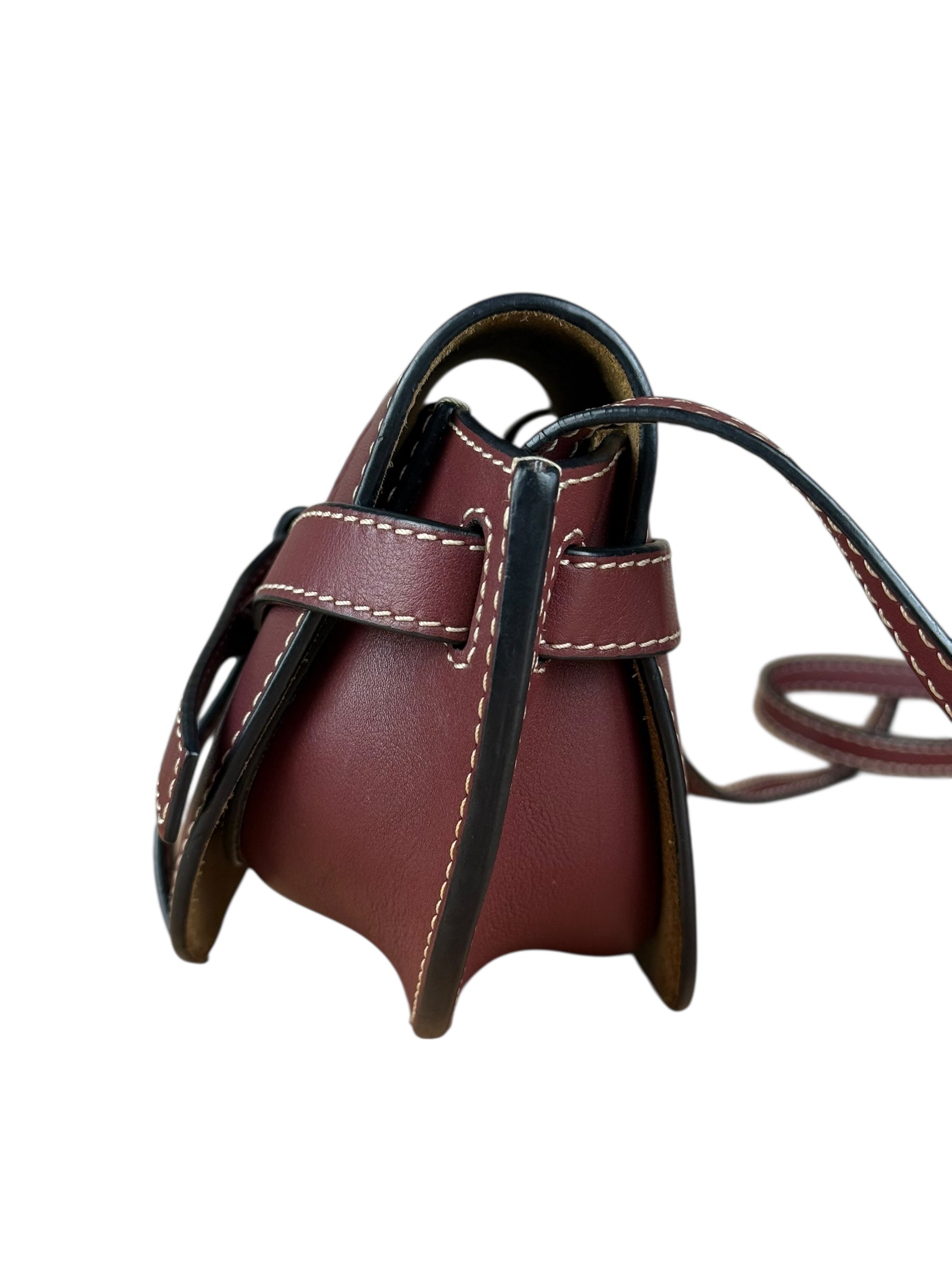Loewe Mini Burgundy Gate Crossbody