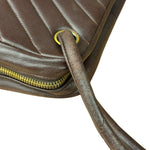 Chanel Burgundy Leather V Stitch Shoulder Bag 1990's
