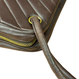 Chanel Burgundy Leather V Stitch Shoulder Bag 1990's