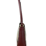 Burberry Vintage House Check Canvas/Leather Shoulder Bag