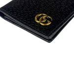 Gucci Black Leather GG Marmont Card Case
