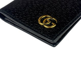 Gucci Black Leather GG Marmont Card Case