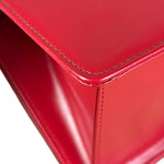 Versace Vintage Red Leather Top Handle Bag