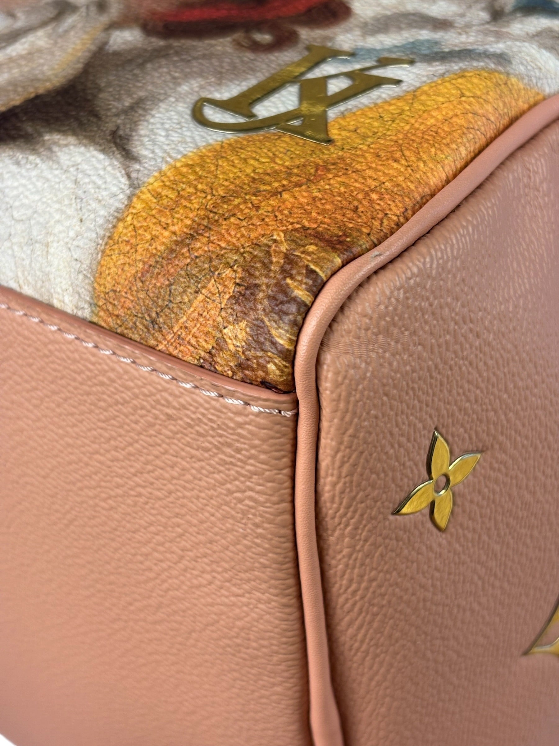 Louis Vuitton x Jeff Koons Master Faronard Peach Speedy 30