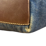 Chanel Denim CC Leather Lined Tote Bag 2001