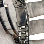 Fendi White Rectangular Dial Stainless Steel Band