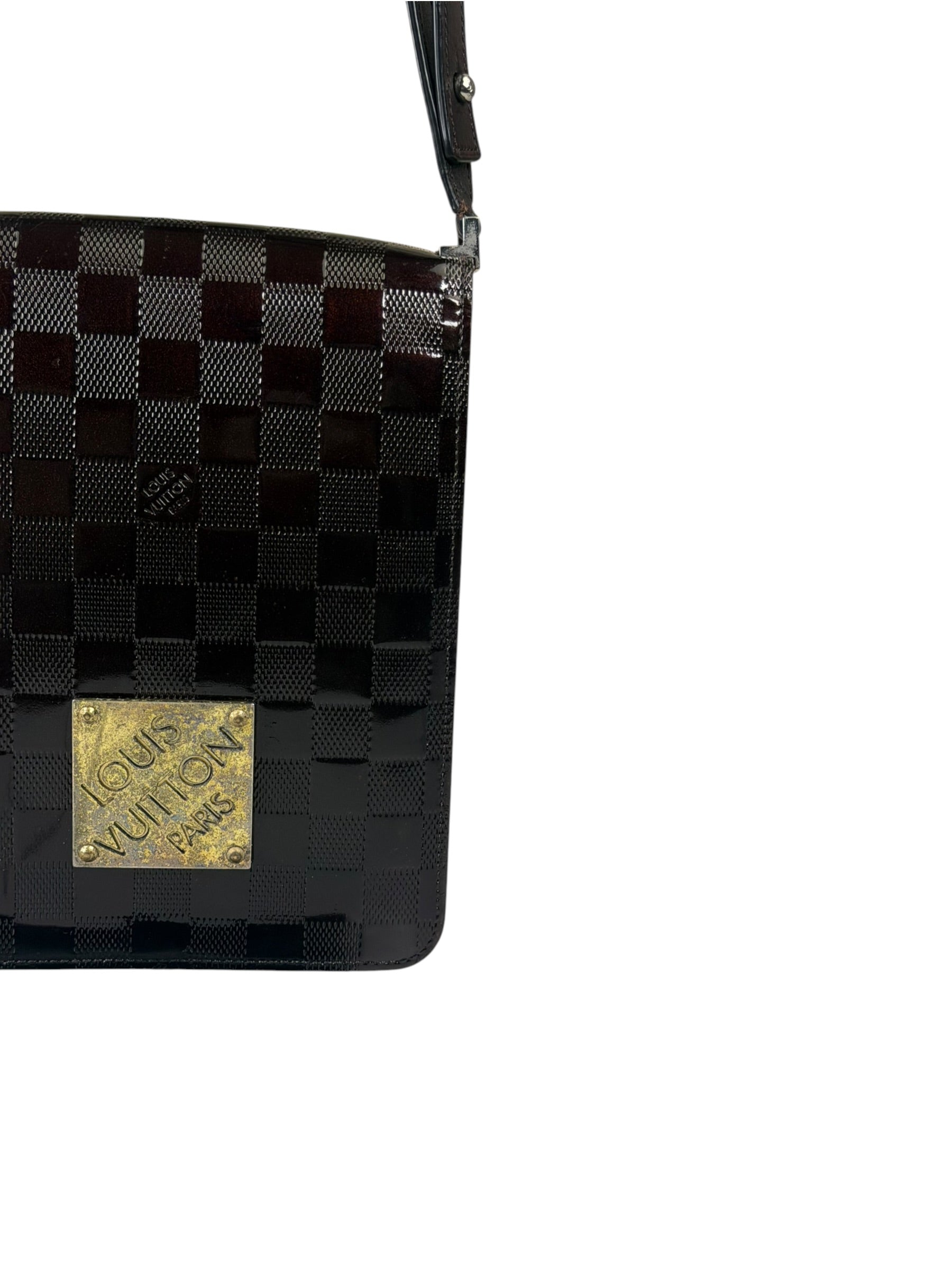 Louis Vuitton Amarante Damier Vernis Club Carmine Shoulder Bag