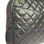 Chanel Black Quilted Lambskin Camera Bag 1989