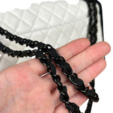 Chanel Quilted Two Tone Leather Flap Bag White