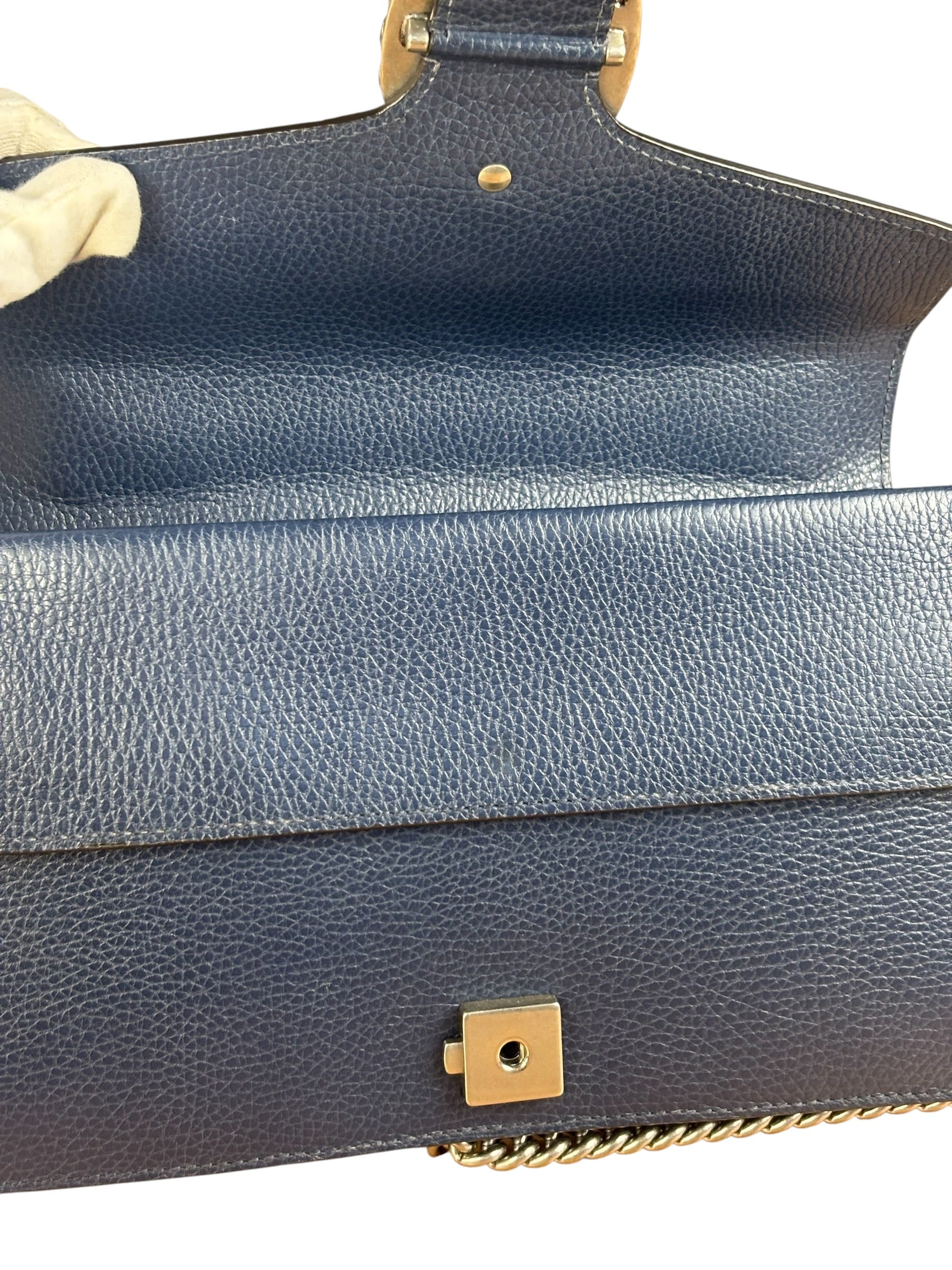 Gucci Navy Blue Dionysus Shoulder Bag