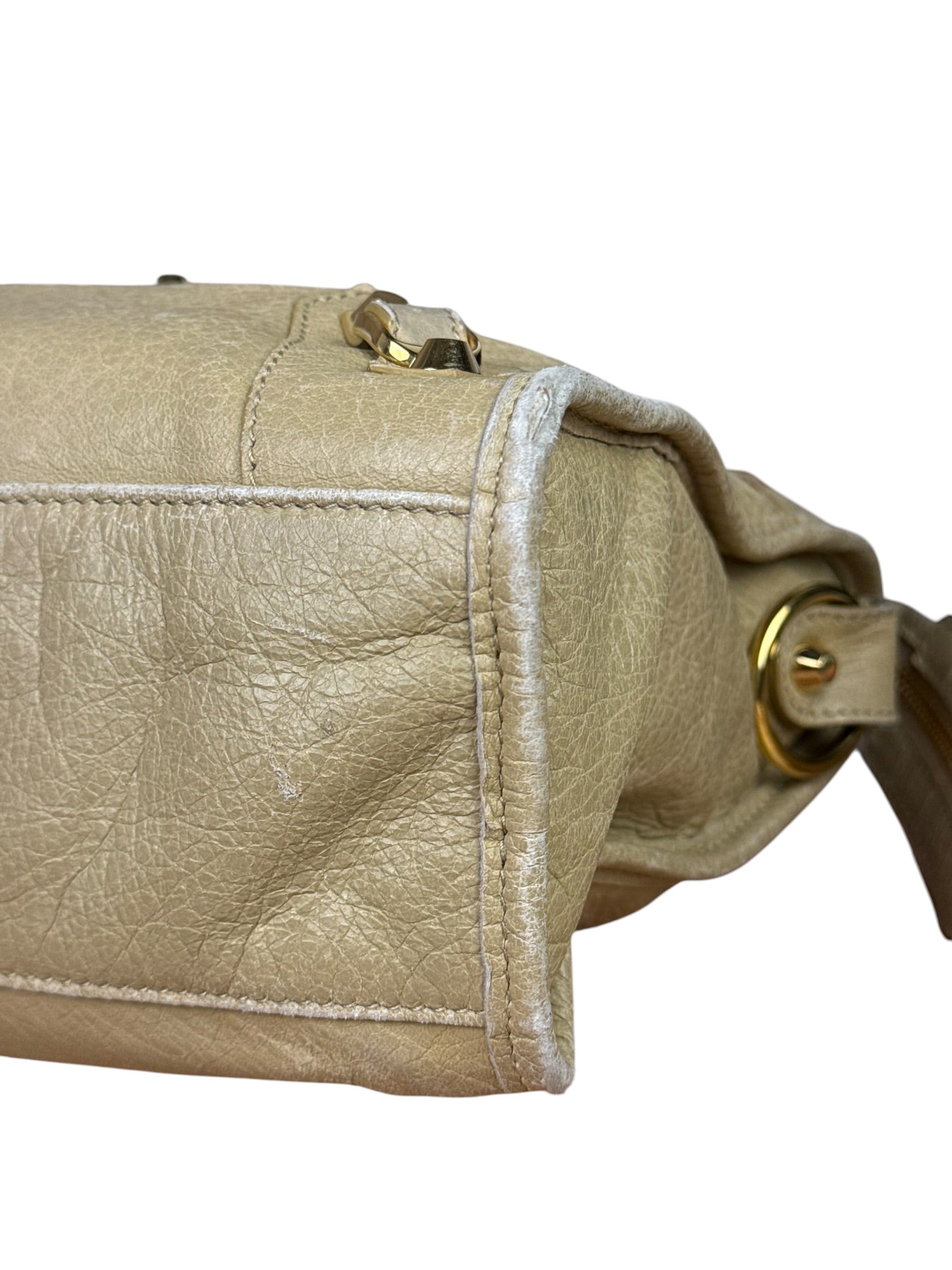 Balenciaga Beige Leather Le City Small Two-Way Bag