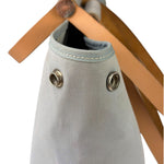 Hermes Light Blue Canvas Leather Trim Cabag Elan Tote