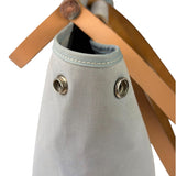 Hermes Light Blue Canvas Leather Trim Cabag Elan Tote