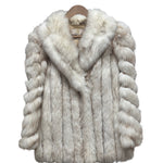 Motomachi Yamaoka Leather Trim Fox Fur Coat