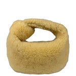 Bottega Veneta Yellow Shearling Mini Jodie Bag